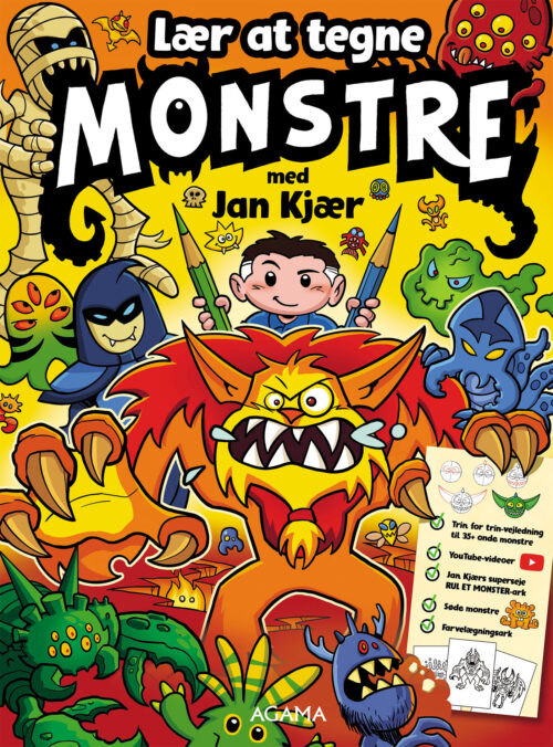 Lær at tegne monstre med Jan Kjær - forsiden